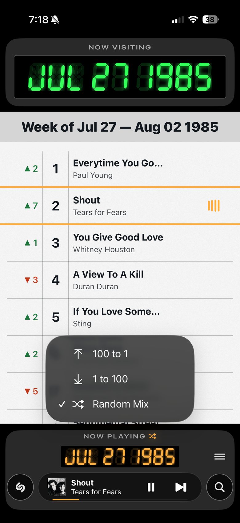 Play order